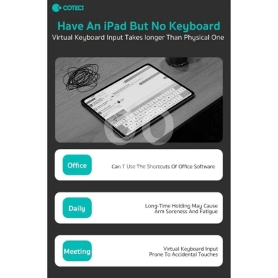 OF-032 Folding Bluetooth Keyboard with TouchPad - 81 Keys, Multi-OS Support, Portable 274g — 4