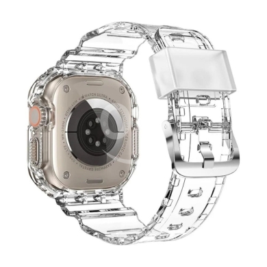Other Mobile Phones & Accessories in Beirut City - Integrated Case Strap for Apple Watch Ultra - Crystal Clear Design, Raised Edge Protection, Tool-Fre