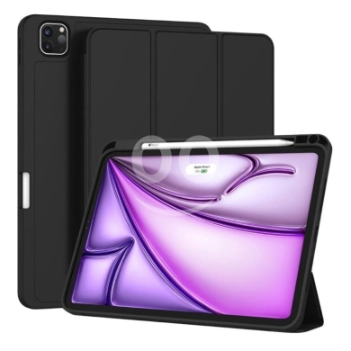 Other Mobile Phones & Accessories in Beirut City - Coteci Tri-Fold Smart Case for iPad Air 13" M2 / Pro 12.9" - Liquid Silicone, Pencil Slot, Auto Wake