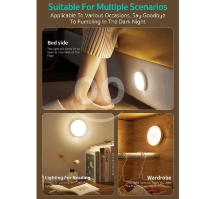 89001 Motion Sensor LED Night Light - 2700K White Light, Micro USB Rechargeable, 7 Hour… — 6