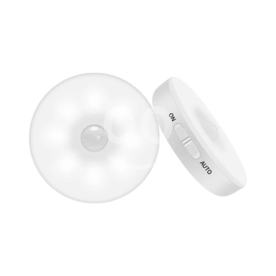 89001 Motion Sensor LED Night Light - 2700K White Light, Micro USB Rechargeable, 7 Hour… — 2