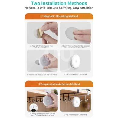 Other Goods in Beirut City - 89001 Motion Sensor LED Night Light - 2700K White Light, Micro USB Rechargeable, 7 Hour Run Time