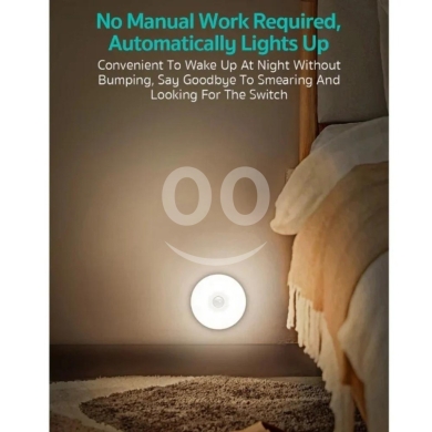 89001 Motion Sensor LED Night Light - 2700K White Light, Micro USB Rechargeable, 7 Hour… — 4