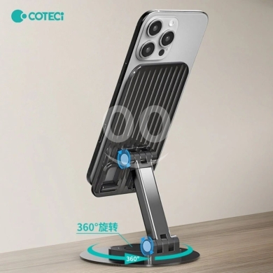 Other Mobile Phones & Accessories in Beirut City - Coteci Rotatable & Foldable Carbon Steel Smartphone Stand - 360° Adjustable, Multi-Angle Tilt