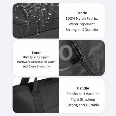 Coteci TR-023 Foldable Luggage Bag (Small) - 25L Capacity, Ultra-Light 75g, Trolley Strap — 5