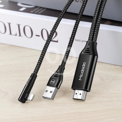 Mcdodo CA-6400 Lightning to HDMI Cable - 4K Ultra HD Adapter, Plug & Play Mirroring for… — 3