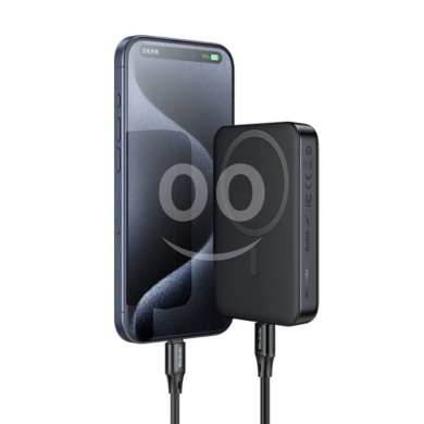 Mcdodo MC-593 Magnetic Power Bank 10000mAh - 30W PD, 15W Wireless, Good Touch Silicone — 2
