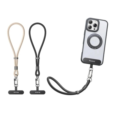 Other Mobile Phones & Accessories in Beirut City - Mcdodo WL-0191 Wrist Strap for Smartphones - Flexible Nylon Braided, Charging Port Friendly, Zinc Al