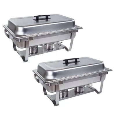 Kitchen appliances in Aicha Bakkar - ??kitchen king Classic Cuisine Chafing Dish 9 liter Stainless Steel Buffet Set -سخان طعام 70873
