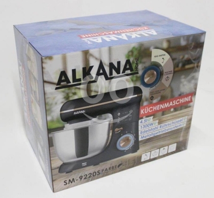 ?? ALKANA Food Processor Dough Machine Kneading Machine 4.5 L Stainless Steel Bowl-1300… — 4