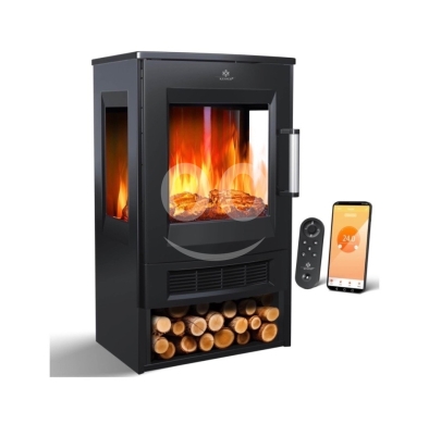 Other home appliances in Bachoura - ?? KESSER Electric Fireplace with Heating Panoramic Viewing Window Fan Heater 9 LED Flame