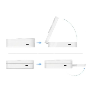Mcdodo CH-509 Mega Dock 3-in-1 Foldable Wireless Charging Station - 15W Phone, Watch,… — 5