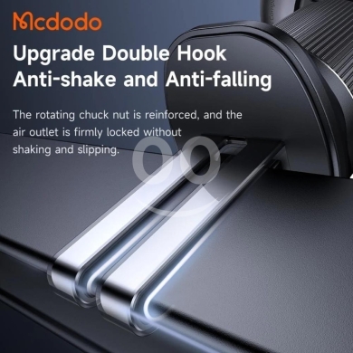 Mcdodo CH-300 15W Magnetic Car Charger - Retractable Cable, Dual Coil, Air Vent Mount,… — 4