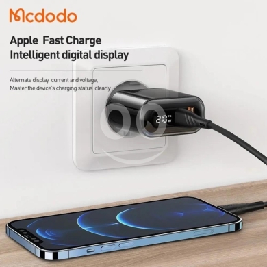 Mcdodo CH-717 PD 20W Fast Charger Pro Kit - Digital Display, Dual Port (USB-C & USB-A),… — 4