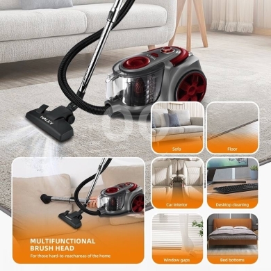 مكنسة هايلي الكهربائية بقوة 3000 واط بنظام الشفط الإعصاري | Haley 3000W Cyclone Vacuum Cl… — 3