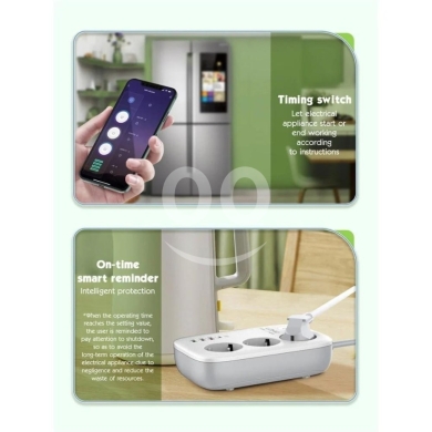 السلع الأخرى في مدينة بيروت - LDNIO SEW3452 Wi-Fi Smart Power Strip (EU Plug) - 30W PD Fast Charge, 3 AC Outlets, Tuya/Voice Contr