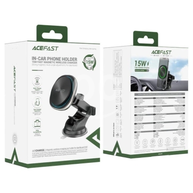 Other Mobile Phones & Accessories in Beirut City - AceFast D42 Magnetic Wireless Car Charger & Phone Holder - 15W Max Output, Dashboard/Windshield Moun