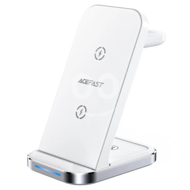 Other Mobile Phones & Accessories in Beirut City - AceFast E15 3-in-1 Wireless Charging Stand - 15W Max Phone, TWS, Watch, Dual-Coil, Detachable Watch