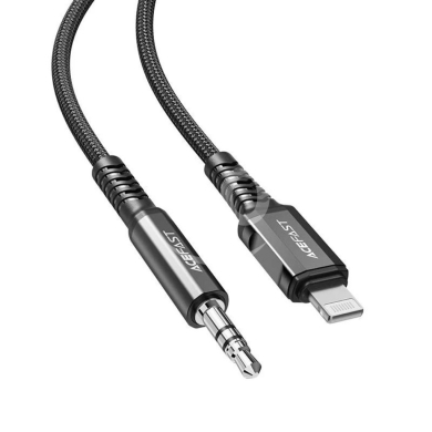 Mobile accessories in Beirut City - AceFast C1-06 MFi Certified Audio Cable - Lightning to 3.5mm Male, 1.2m, Hi-Fi Sound, Aluminum Alloy