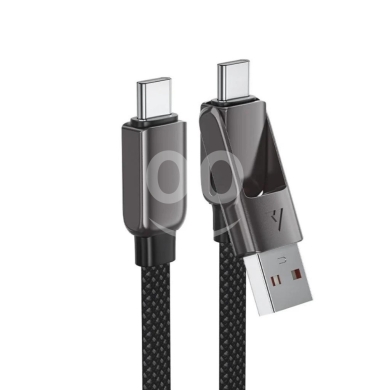 AceFast C13-05 USB-A/USB-C to USB-C 60W Multi-Functional Fast Charging Cable - Zinc… — 5