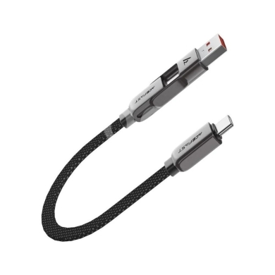 AceFast C13-05 USB-A/USB-C to USB-C 60W Multi-Functional Fast Charging Cable - Zinc… — 2