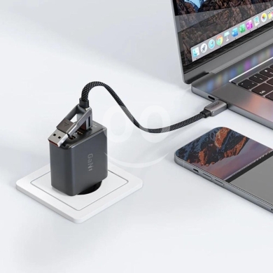 AceFast C13-05 USB-A/USB-C to USB-C 60W Multi-Functional Fast Charging Cable - Zinc… — 4