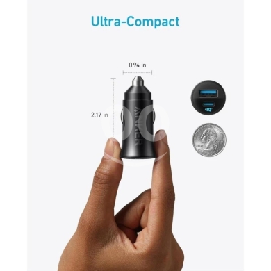Anker 30W Dual Port Car Charger - USB-C PD Fast Charging, Miniature Size, Intelligent… — 4