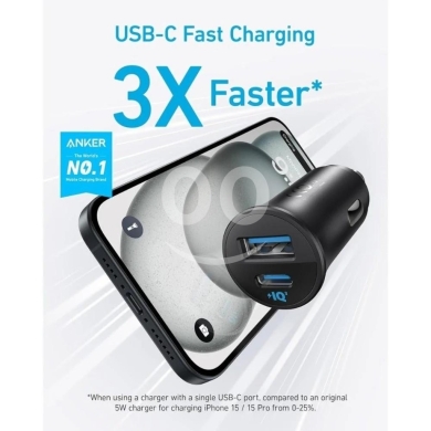 Anker 30W Dual Port Car Charger - USB-C PD Fast Charging, Miniature Size, Intelligent… — 5