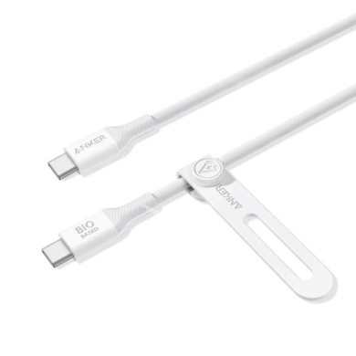 Mobile accessories in Beirut City - Anker Bio-Based USB-C to USB-C Cable - 140W Fast Charge, Sustainable Design, 25,000-Bend Lifespan