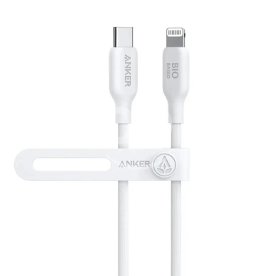 Mobile accessories in Beirut City - Anker Bio-Based USB-C to Lightning Cable - 30W Fast Charging for iPhone/iPad, 25,000-Bend Lifespan