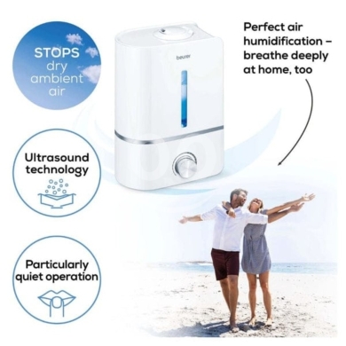 Beurer Air Humidifier - Ultrasonic Atomisation, 4L Tank, 30 m² Coverage, Aroma Function — 5
