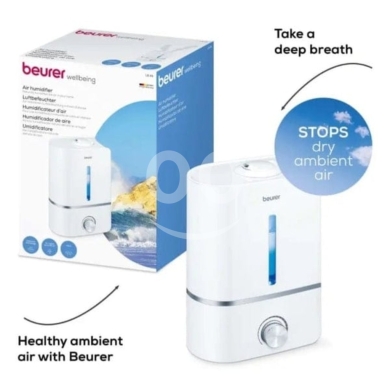 Other home appliances in Beirut City - Beurer Air Humidifier - Ultrasonic Atomisation, 4L Tank, 30 m² Coverage, Aroma Function
