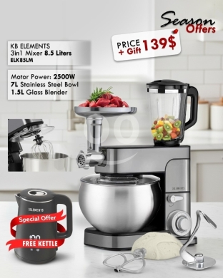 Kitchen appliances dans Beyrouth - KB Elements 3in1 Stand Mixer 8.5L