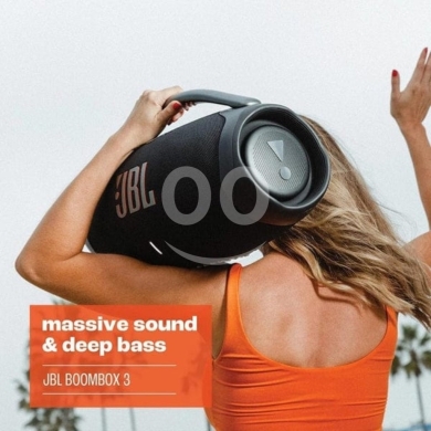 JBL Boombox 3 Portable Speaker | IP67 Dust/Waterproof, 24H Playtime & Massive Pro Sound — 8