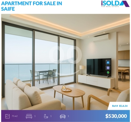 Apartments for sale in Saifi - 75m2 Modern apartment+sea view+pool/gym 4sale in Saifi-Centre VilleEEA54