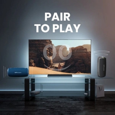 HiFuture Gravity 45W Portable Speaker Bundle | IPX7, RGB Lights + Hoco 30000mAh Power Bank — 6