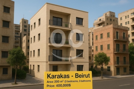 Apartments for sale in Beirut City - شقة في كركاس بيروت طابق أول 200م² جاهزة للبيع