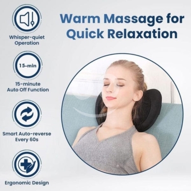 Health & Beauty in Beirut City - Dr Physio Shiatsu Deep Kneading Massager for Neck, Back, and Body Pain Relief | Heat Function