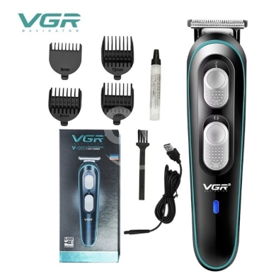 Health & Beauty in Ajaltoun - ماكينة حلاقة الشعر الاحترافية VGR V-055 مع ٤ أمشاط توجيه | VGR V-055 Professional Hair Trimmer