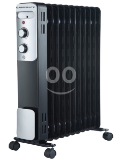 دفاية زيت كامبوماتيك ١١ ريشة ٢٣٠٠ واط لون أسود بتحكم ميكانيكي | Campomatic Oil Radiator 2300W