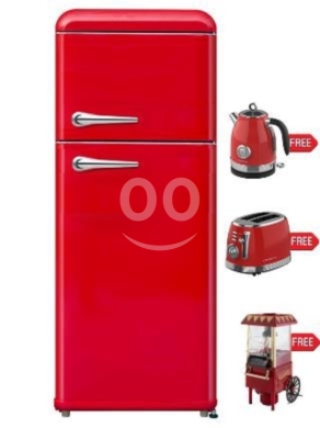 Kitchen appliances in Ajaltoun - ثلاجة كامبوماتيك ريترو بابين ٢٤٤ لتر بتصميم كلاسيكي أحمر | Campomatic Vintage Retro 2-Door Fridge