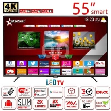 TV & videos in Ajaltoun - تلفزيون ستار سات 55 بوصة UHD 4K بنظام WebOS Hub وتقنية AI ThinQ | StarSat 55" UHD AI ThinQ WebOS Hub