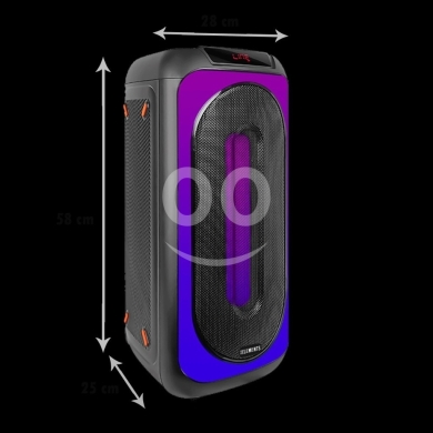 سبيكر كاريوكي كي بي إليمنت 1000 وات مع ميكروفونات لاسلكية | KB Element Karaoke Speaker 2*… — 3
