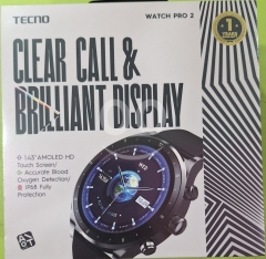 ساعة تكنو برو 2 الذكية شاشة أموليد ومكالمات بلوتوث | Tecno Watch Pro 2 AMOLED Smartwatch