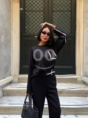 Vêtements, chaussures et accessoires dans Saïda - طقم نسائي أسود عصري بلمسات أنيقة | Chic Modern Black Women&#039;s Set