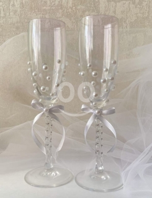 Autres biens dans Baalback - Elegant Pearl Wedding Champagne Flutes