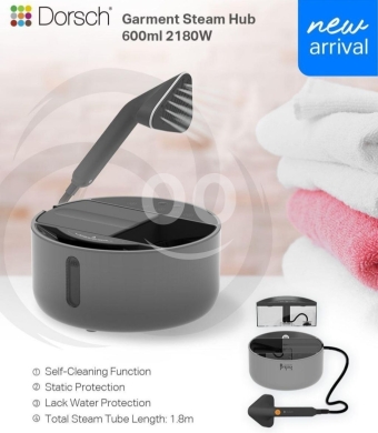 Kitchen appliances in Aramoun - مكواة البخار العمودية من دورش بقوة 2180 واط | Dorsch Garment Steam Hub 2180W - 600ml