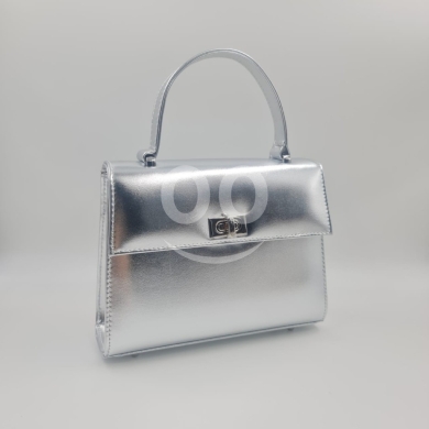 New Arrival! High-Quality Elegant Mini Handbag w/ Cross Chain | Metallic/Glossy Finish |… — 6
