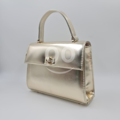 New Arrival! High-Quality Elegant Mini Handbag w/ Cross Chain | Metallic/Glossy Finish |… — 5