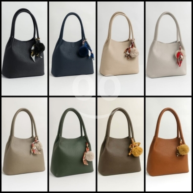 Clothes, Footwear & Accessories in Beirut City - New Elegant Slouchy Handbag with Charm | 3-Layer Organization | 30x26 cm | Stylish New Colors